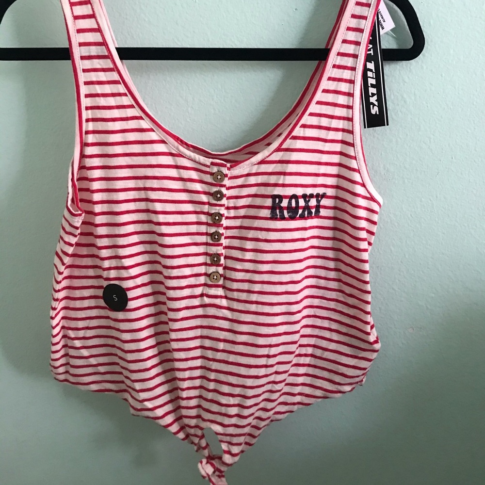 ROXY tie front top